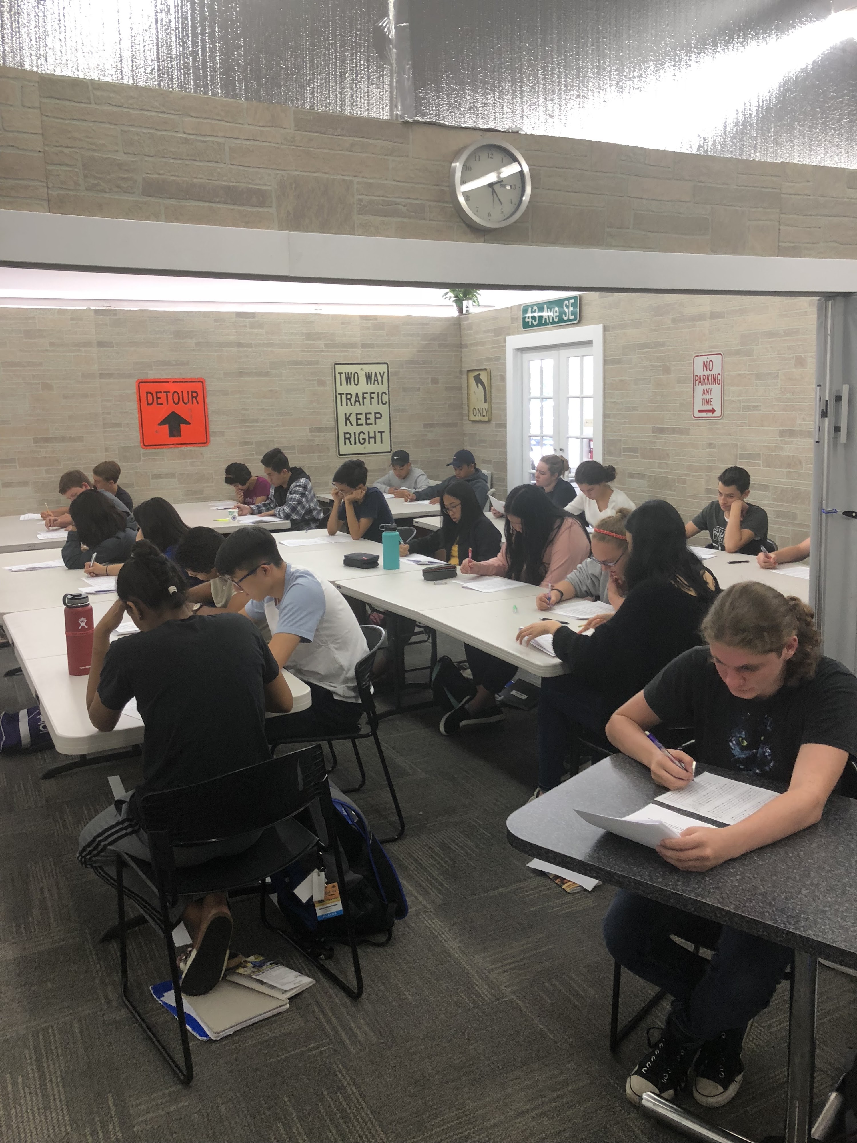 WMST students on drive-test day