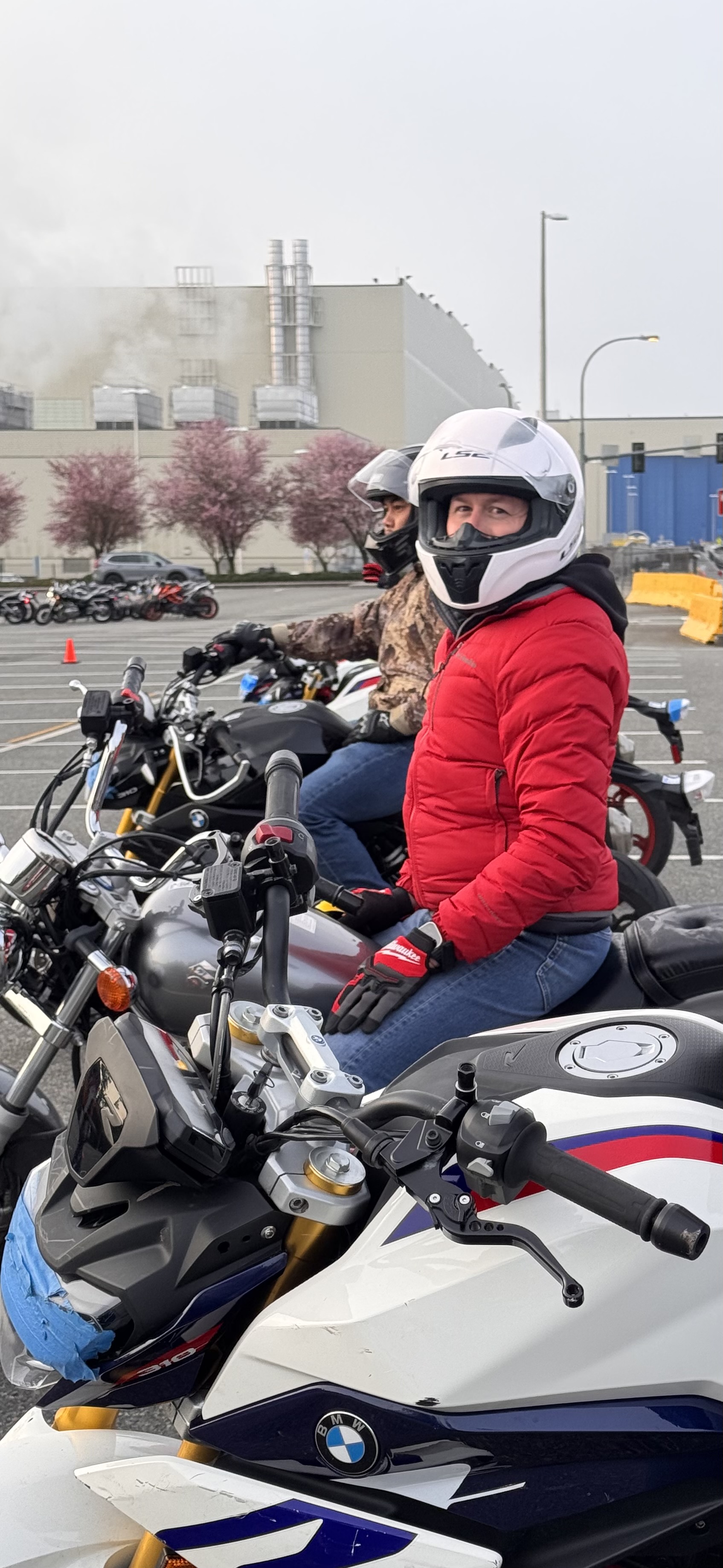 WMST students during a motorcycle permit course